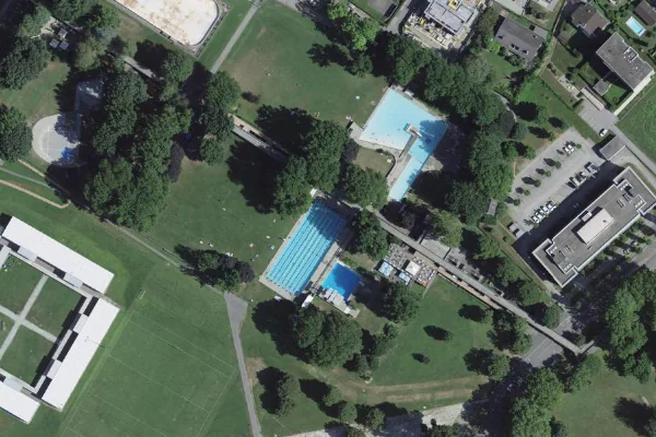 Luftbild des Kartenstandorts von Bagno pubblico Bellinzona in Bellinzona