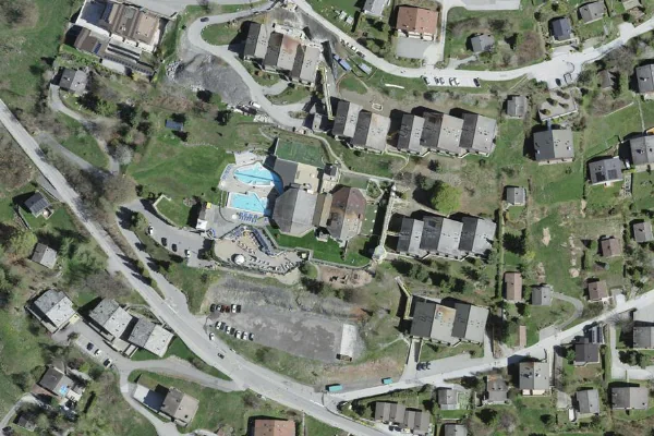 Luftbild des Kartenstandorts von Les Bains d’Ovronnaz in Ovronnaz