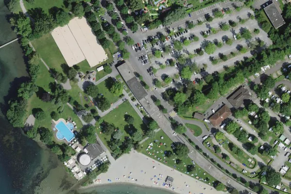 Luftbild des Kartenstandorts von Strandbad Lido Luzern in Luzern