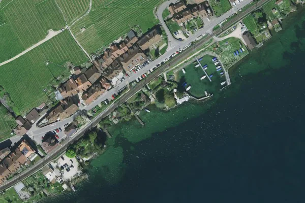 Luftbild des Kartenstandorts von Badestelle in Bern in Bern