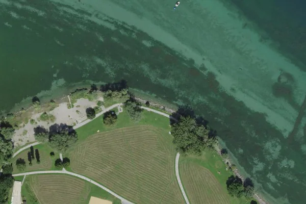 Luftbild des Kartenstandorts von Schütti Seeparksaal Arbon in Arbon