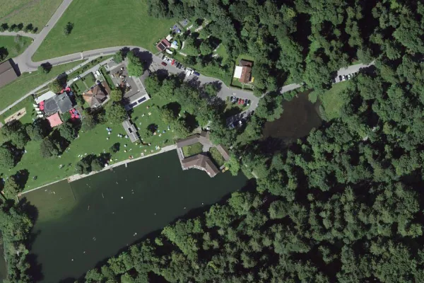 Luftbild des Kartenstandorts von Weiere Sauna in St. Gallen