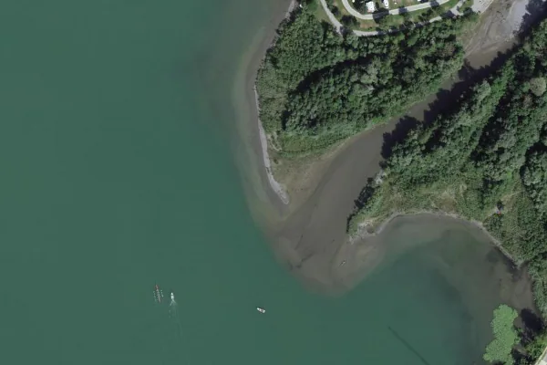 Luftbild des Kartenstandorts von Badestelle in Sarnen in Sarnen