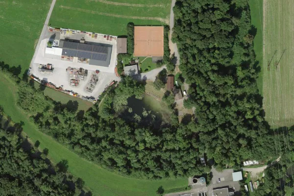 Luftbild des Kartenstandorts von Badestelle in Müllheim in Müllheim