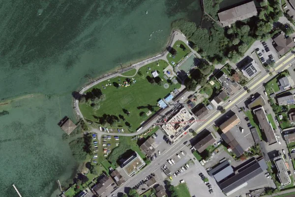 Luftbild des Kartenstandorts von Freibad Speck in Thal
