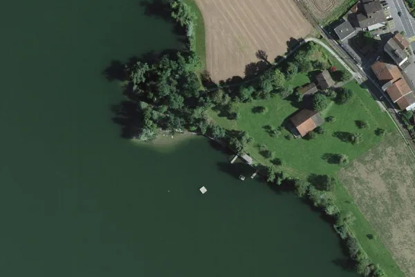 Luftbild des Kartenstandorts von Seebad Gelfingen in Hitzkirch