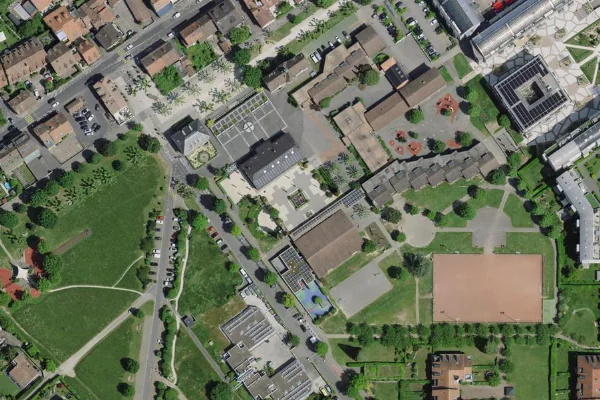 Luftbild des Kartenstandorts von Piscine Municipale in Plan-les-Ouates