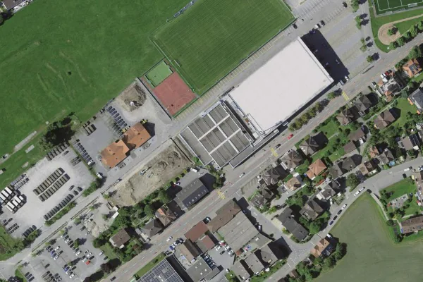 Luftbild des Kartenstandorts von Sportzentrum Herisau in Herisau