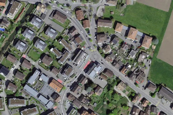 Luftbild des Kartenstandorts von Klein Hamam in Belp