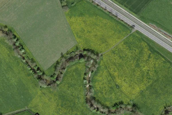 Luftbild des Kartenstandorts von Badestelle in Madiswil in Madiswil