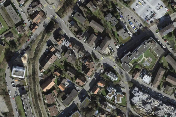 Luftbild des Kartenstandorts von Wellness Gubel in Dietikon