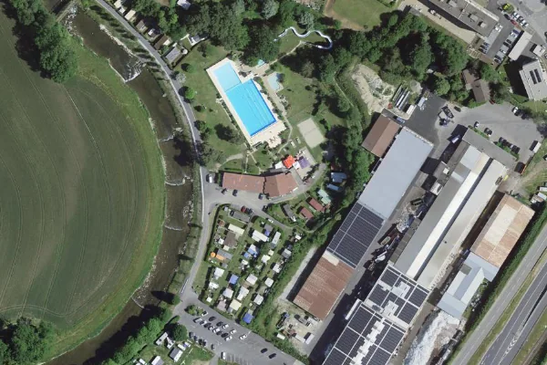 Luftbild des Kartenstandorts von Piscine de Moudon in Moudon