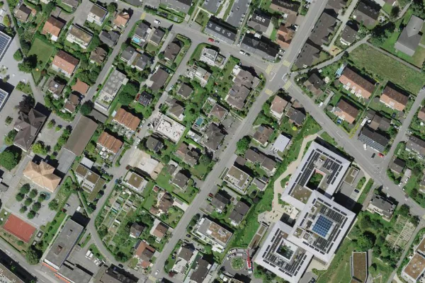 Luftbild des Kartenstandorts von SpaRelax in Wettingen