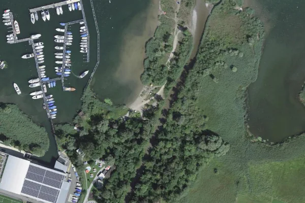 Luftbild des Kartenstandorts von Strandbad Alpnach in Alpnach
