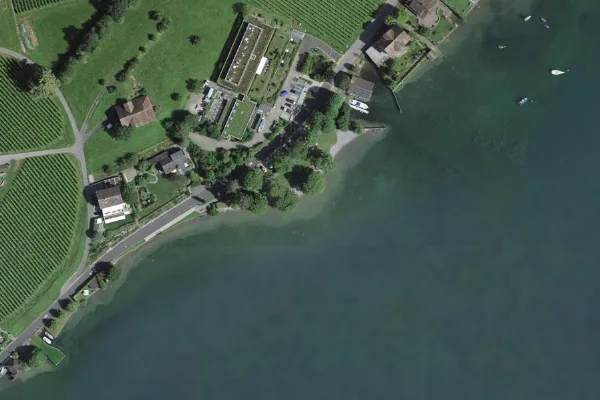 Luftbild des Kartenstandorts von Badestelle in Horw in Horw