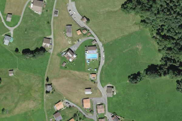 Luftbild des Kartenstandorts von Schwimmbad Habkern in Habkern