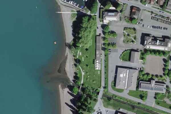 Luftbild des Kartenstandorts von Strandbad Walenstadt in Walenstadt