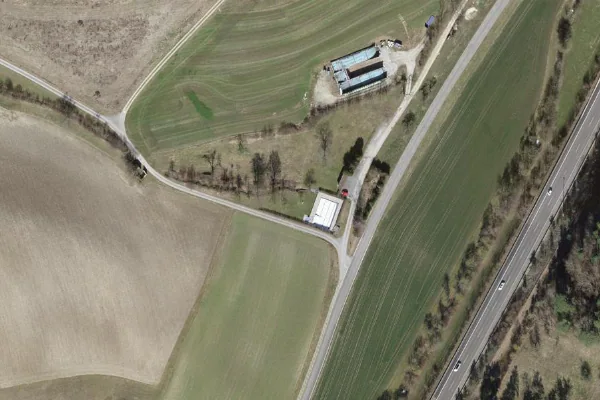 Luftbild des Kartenstandorts von Merishuser Badi in Merishausen