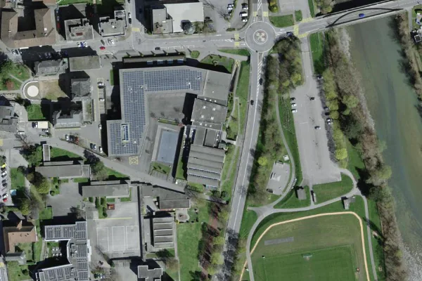 Luftbild des Kartenstandorts von Centre Sportif in Saint-Maurice