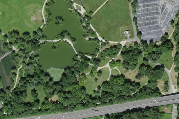 Luftbild des Kartenstandorts von Kneip Kaltbad in Münchenstein
