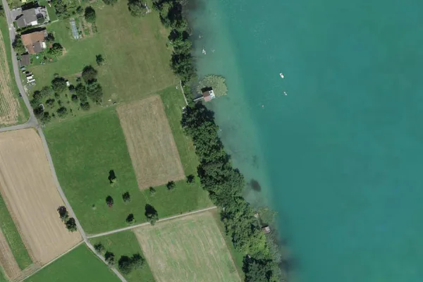 Luftbild des Kartenstandorts von Badeanlage in Beinwil am See in Beinwil am See