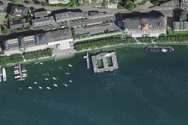 Luftbild des Kartenstandorts von Seebad in Luzern