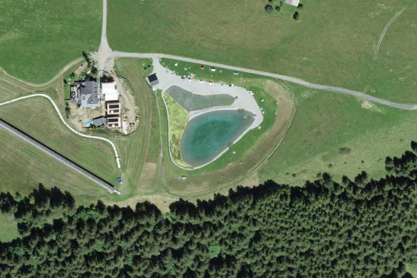 Luftbild des Kartenstandorts von Lac de Frience in Gryon