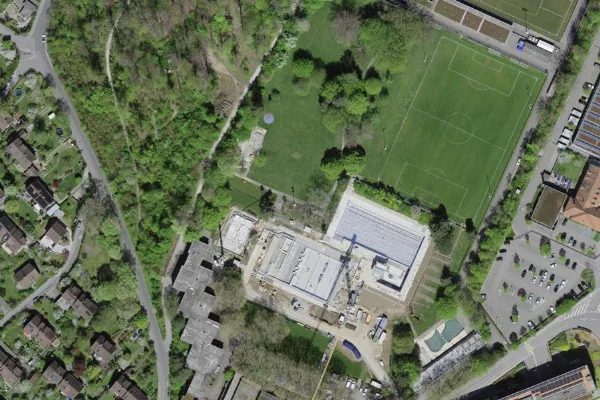 Luftbild des Kartenstandorts von Freibad Wyler in Bern