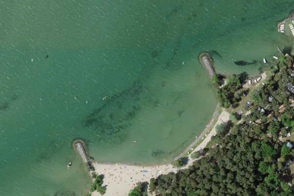 Luftbild des Kartenstandorts von Badestelle in Cheseaux-Noréaz in Cheseaux-Noréaz