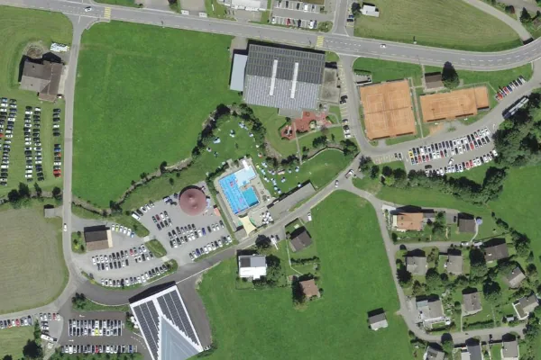 Luftbild des Kartenstandorts von Badi Unterwasser in Wildhaus-Alt St. Johann