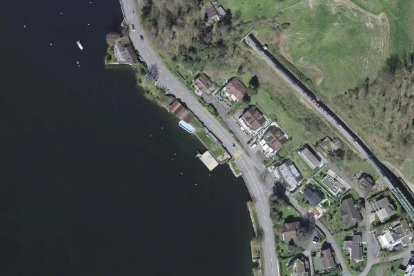 Luftbild des Kartenstandorts von Strandbad Walchwil in Walchwil ZG