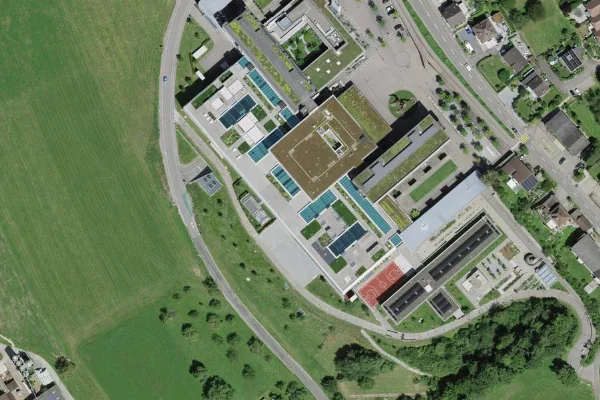 Luftbild des Kartenstandorts von Aquazone in Bellikon