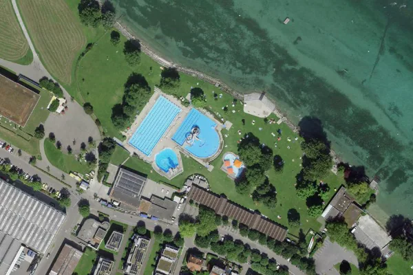 Luftbild des Kartenstandorts von Schwimmbad Arbon in Arbon