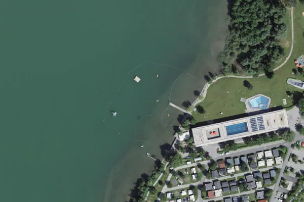 Luftbild des Kartenstandorts von Badestelle in Sarnen in Sarnen