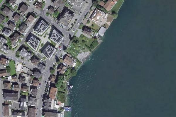 Luftbild des Kartenstandorts von Kurplatz in Hergiswil (NW)