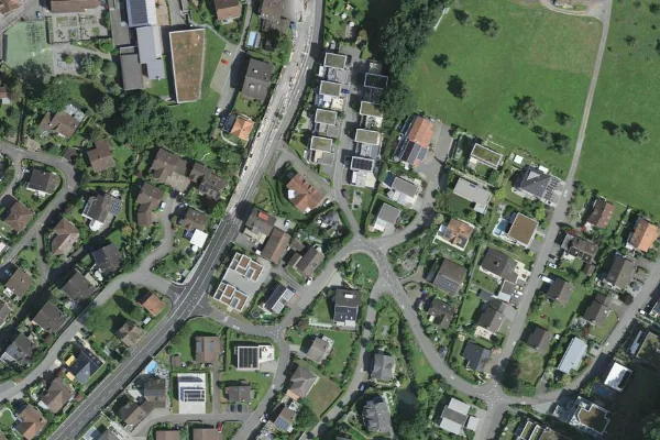Luftbild des Kartenstandorts von Sauna in Greppen in Greppen