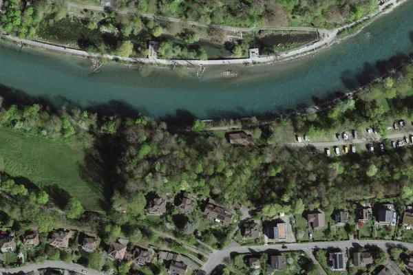 Luftbild des Kartenstandorts von Saunaare in Bern