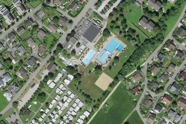 Luftbild des Kartenstandorts von Vitamare in Frick