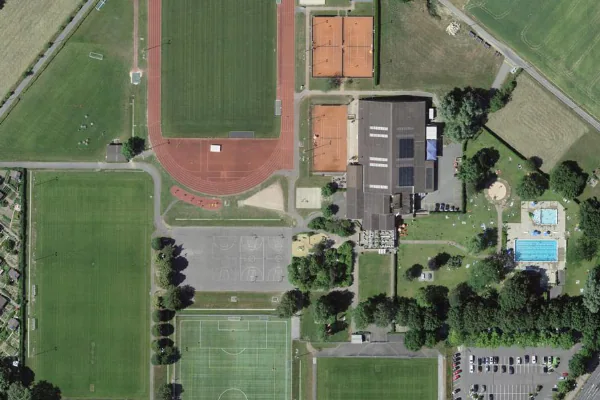 Luftbild des Kartenstandorts von Centre Sportif de Versoix in Versoix