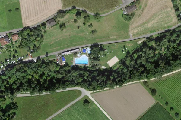 Luftbild des Kartenstandorts von Villiger Badi in Villigen