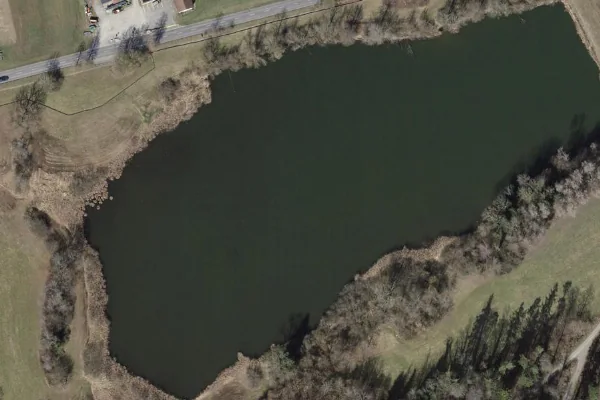 Luftbild des Kartenstandorts von Brauiweiher Weisslingen/Agasul in Weisslingen