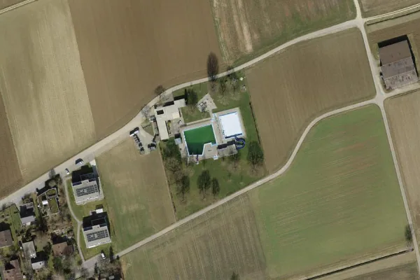 Luftbild des Kartenstandorts von Schwimmbad Neunkirch in Neunkirch