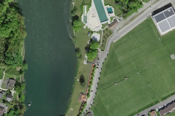 Luftbild des Kartenstandorts von Schwimmbad Schönenwerd in Schönenwerd