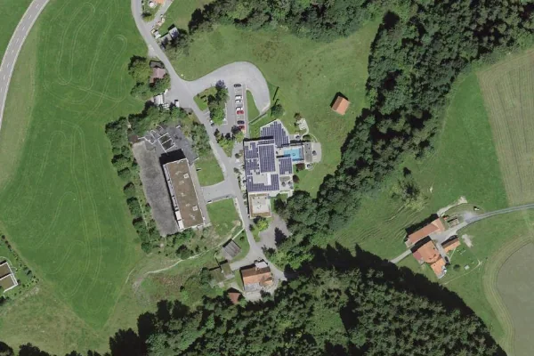 Luftbild des Kartenstandorts von Heilbad Unterrechstein in Rehetobel