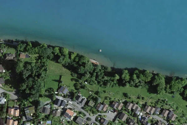 Luftbild des Kartenstandorts von Schattenbedli in Spiez
