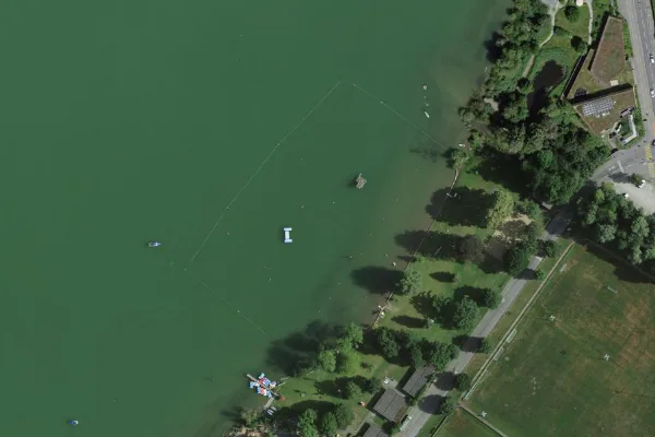 Luftbild des Kartenstandorts von Badestelle in Sempach in Sempach