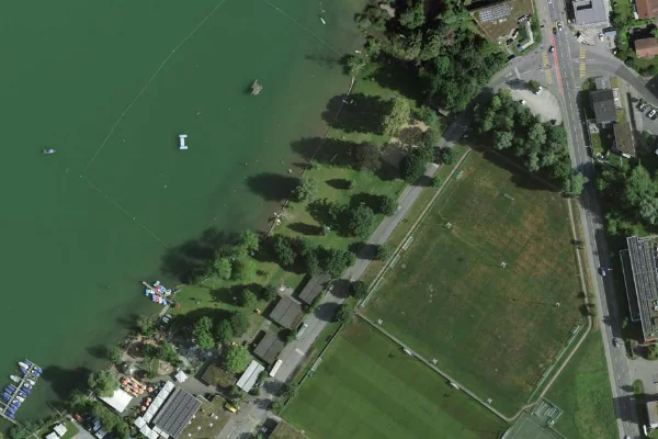 Luftbild des Kartenstandorts von Seebad Sempach in Sempach