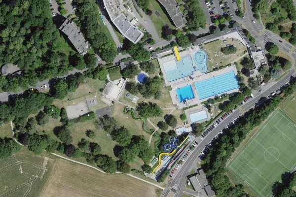Luftbild des Kartenstandorts von Piscine de Renens in Renens (VD)