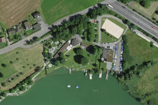Luftbild des Kartenstandorts von Strandbad Sursee in Sursee