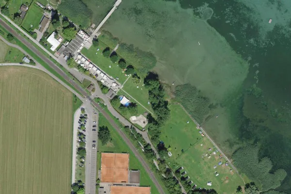 Luftbild des Kartenstandorts von Strandbad Arbon in Arbon